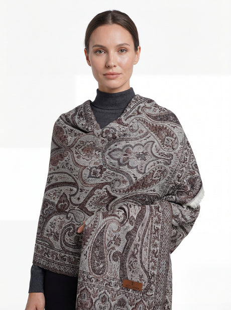 AYLA™ Sky Paisley Shawl Mubaraka Hijab