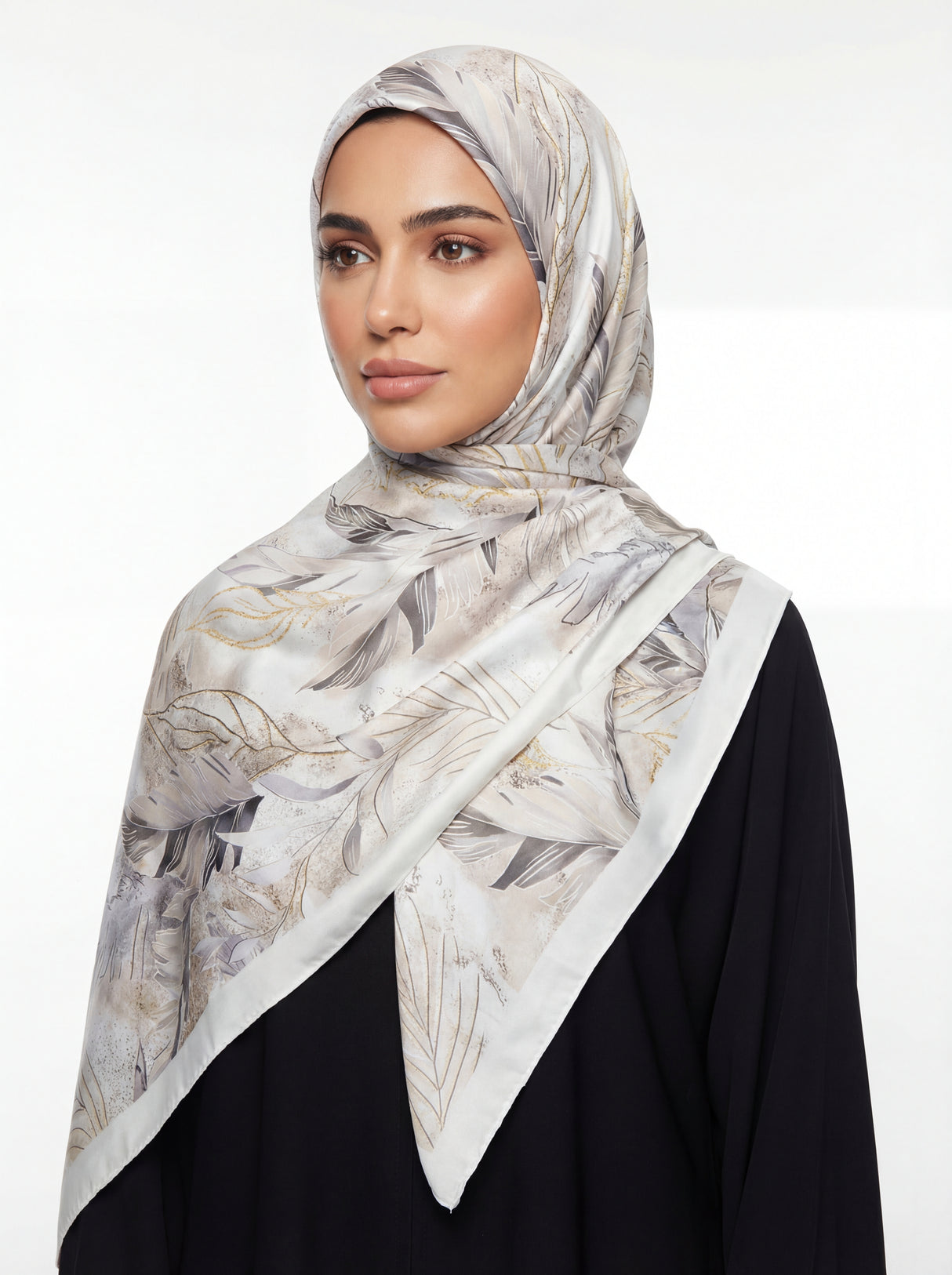 Samaa Bloom Satin Scarf Mubaraka Hijab