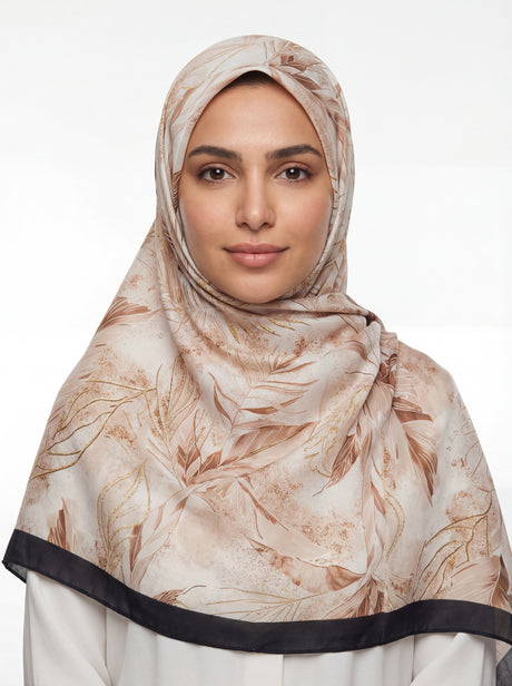 Samaa Bloom Satin Scarf Mubaraka Hijab