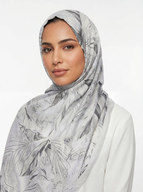 Samaa Bloom Satin Scarf Mubaraka Hijab