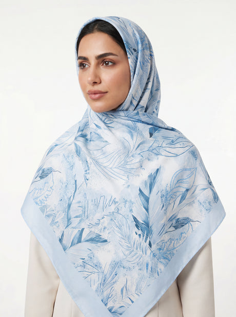 Samaa Bloom Satin Scarf Mubaraka Hijab