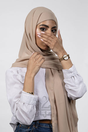 Chiffon Korea Plain Mubaraka Hijab