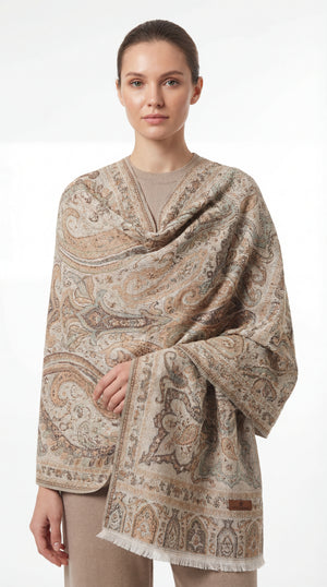 ZARIA™ Pastel Paisley Shawl Mubaraka Hijab