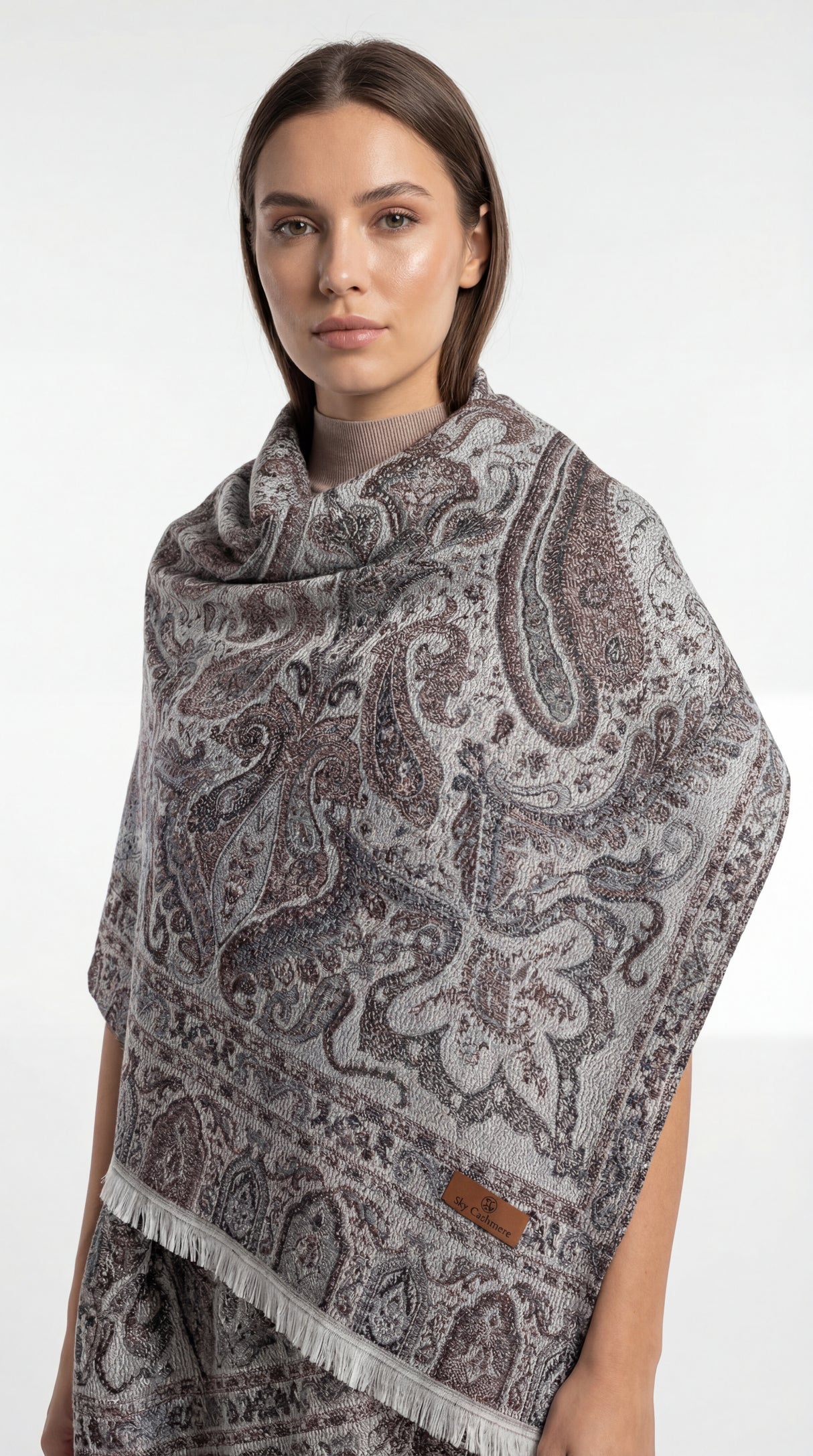 ZARIA™ Pastel Paisley Shawl Mubaraka Hijab