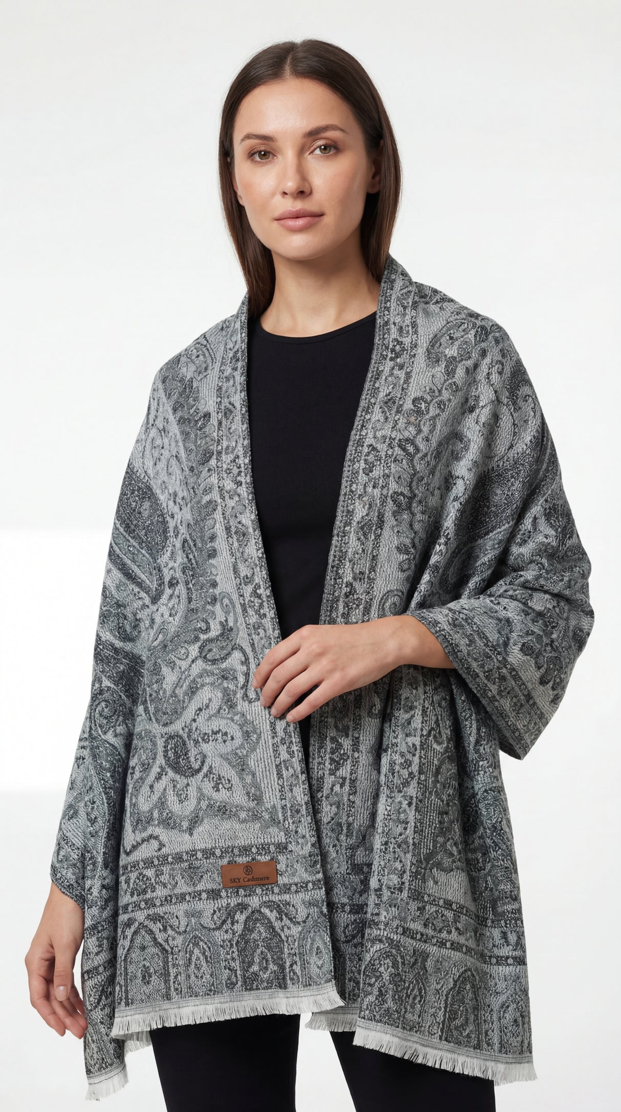 ZARIA™ Pastel Paisley Shawl Mubaraka Hijab