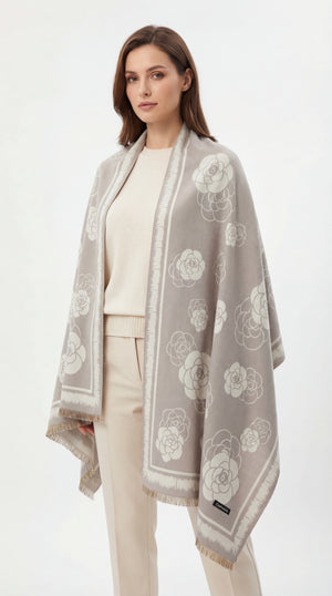 Celeste Floral™ Cashmere Shawl - Mubaraka Hijab