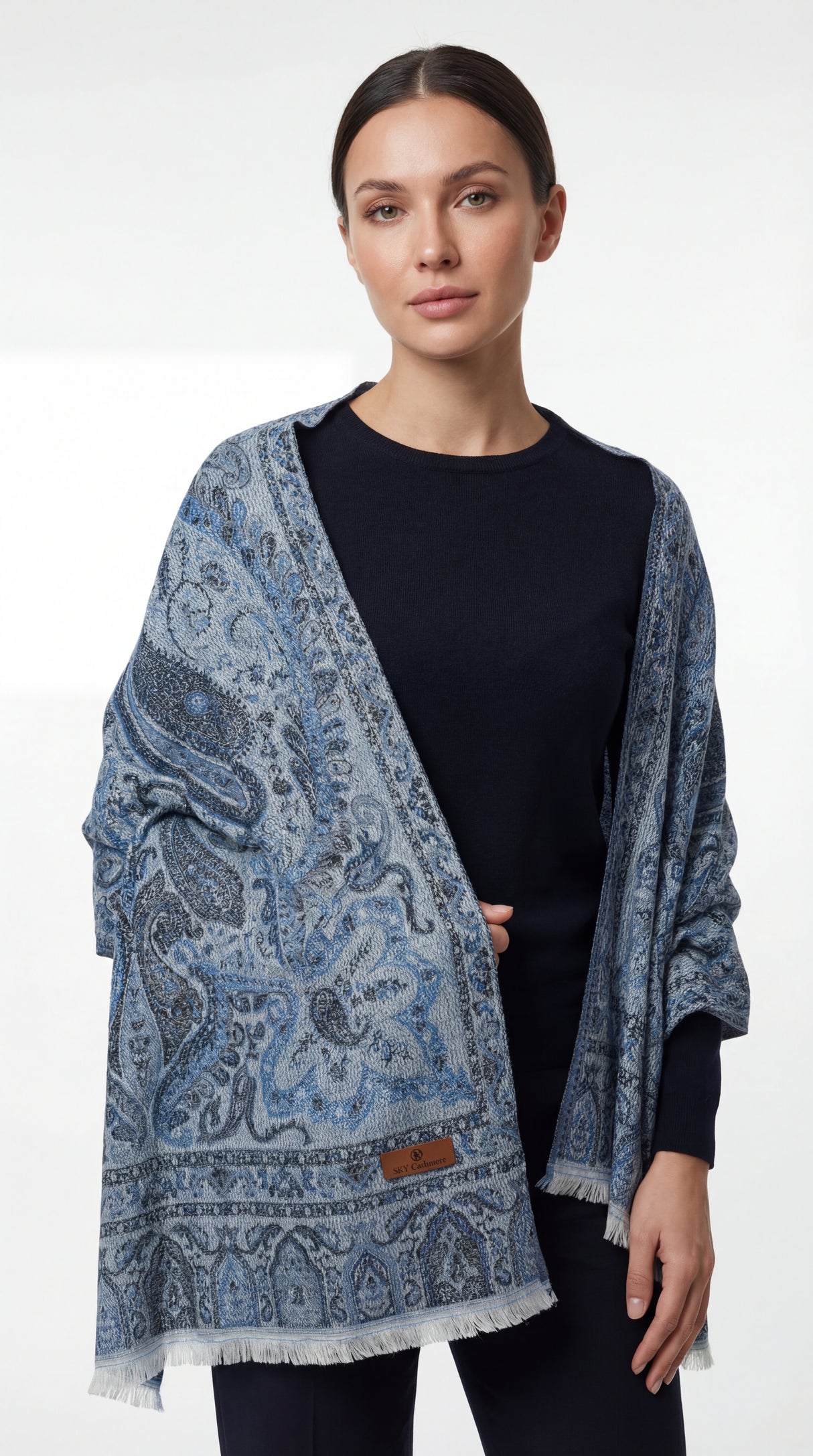 ZARIA™ Pastel Paisley Shawl Mubaraka Hijab