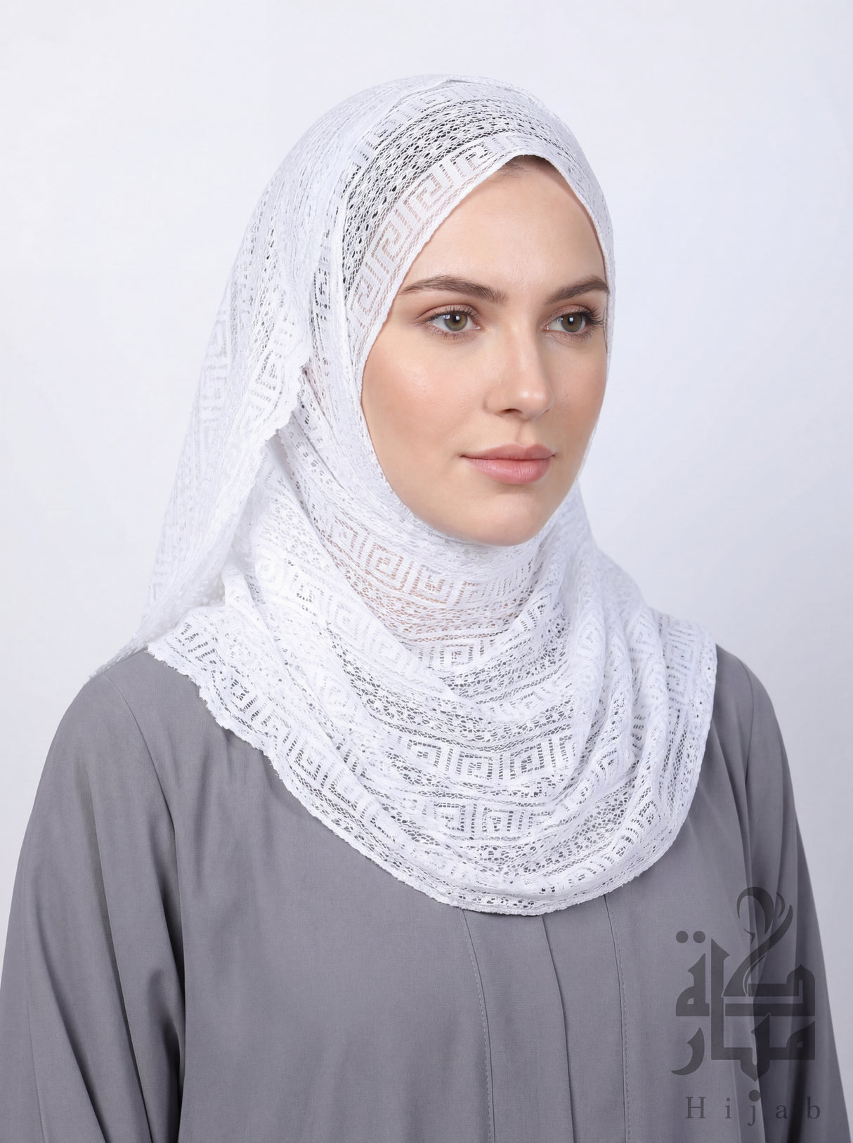 Lace Block Design Hijab Mubaraka Hijab
