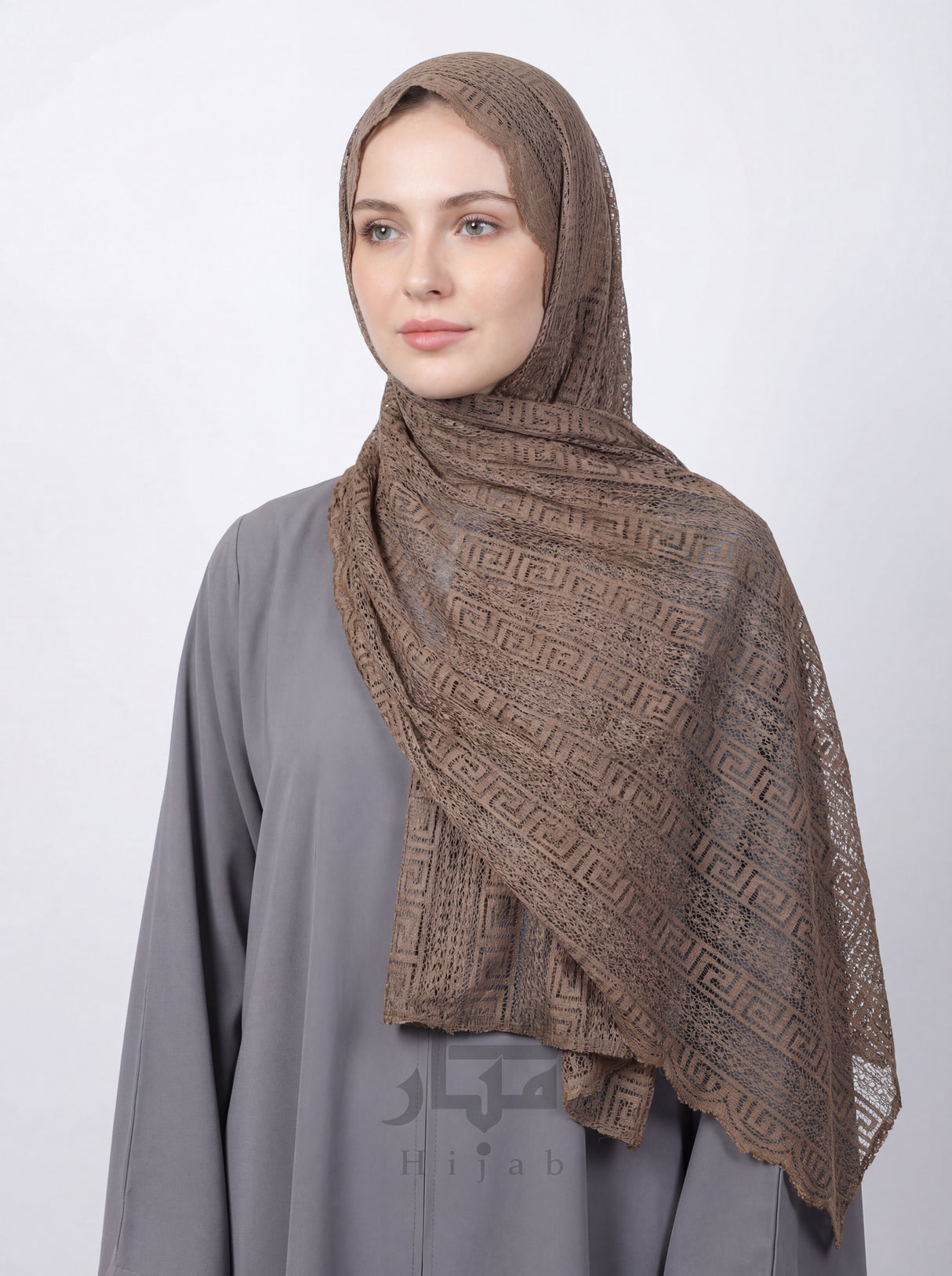 Lace Block Design Hijab Mubaraka Hijab