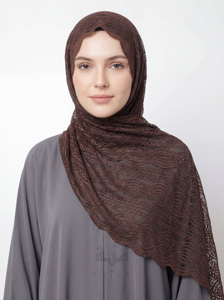 Lace Wave Design Hijab Mubaraka Hijab