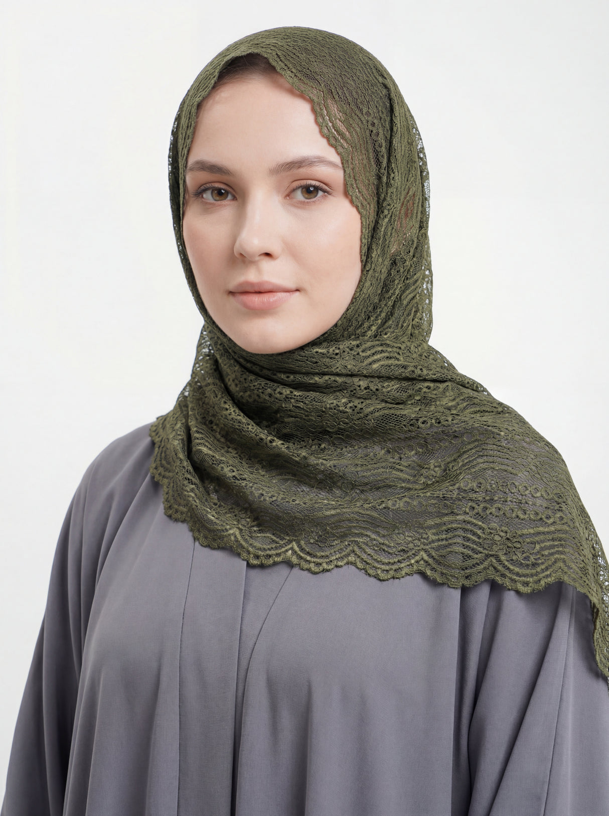 Lace Wave Design Hijab Mubaraka Hijab