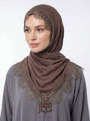 Cotton Lace Hijab Mubaraka Hijab