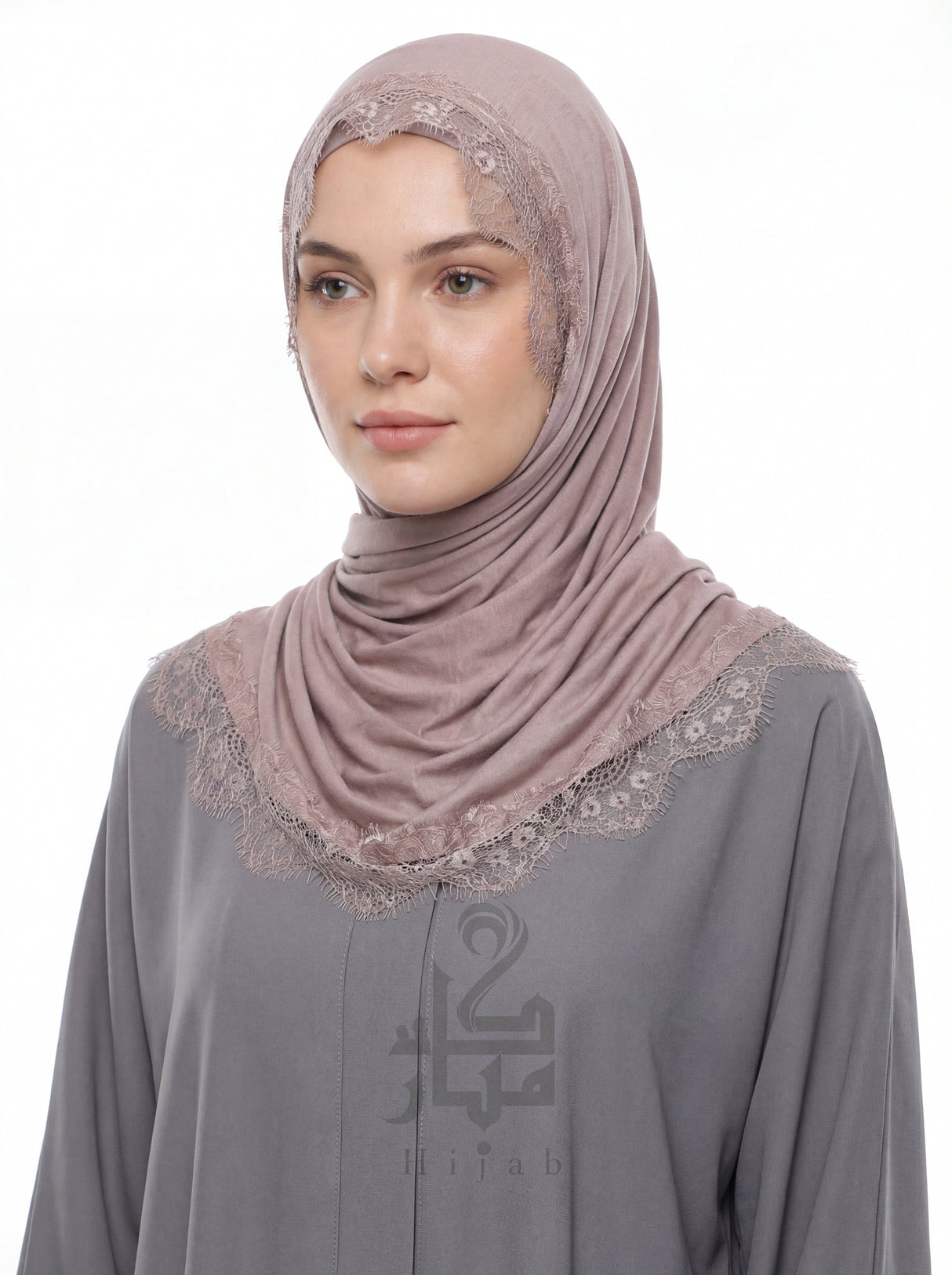 Cotton Lace Hijab Mubaraka Hijab