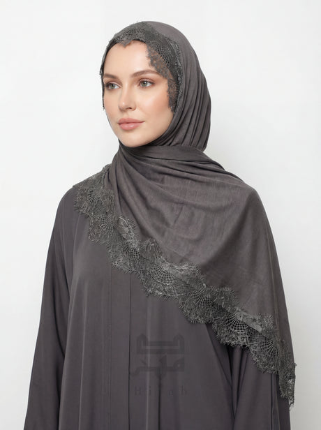 Cotton Lace Hijab Mubaraka Hijab