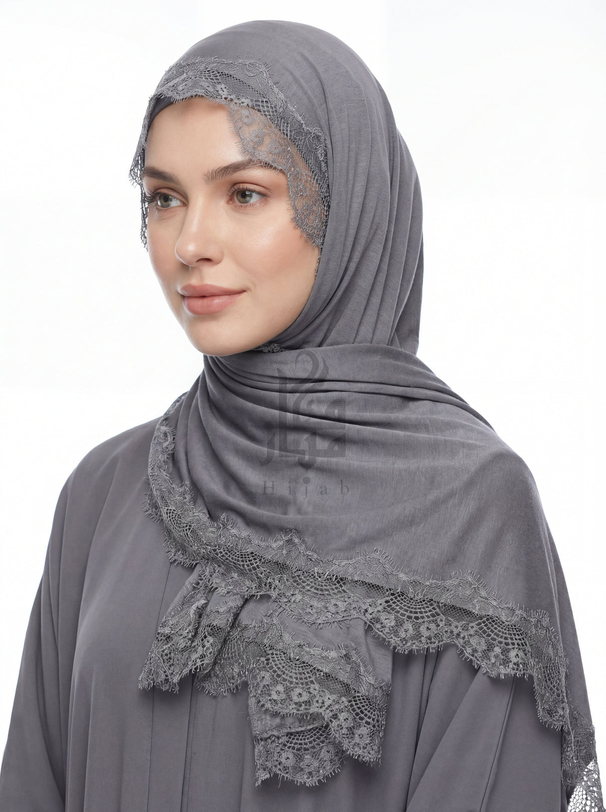 Cotton Lace Hijab Mubaraka Hijab