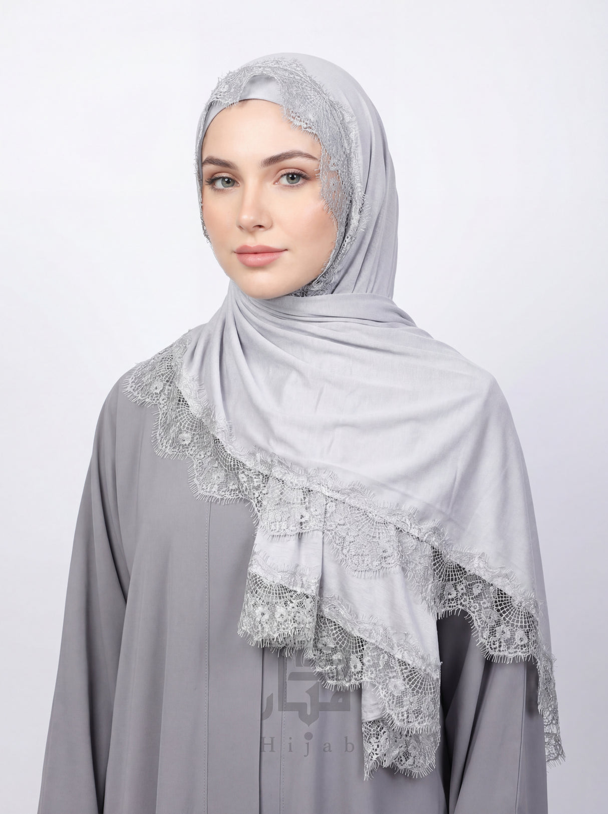 Cotton Lace Hijab Mubaraka Hijab