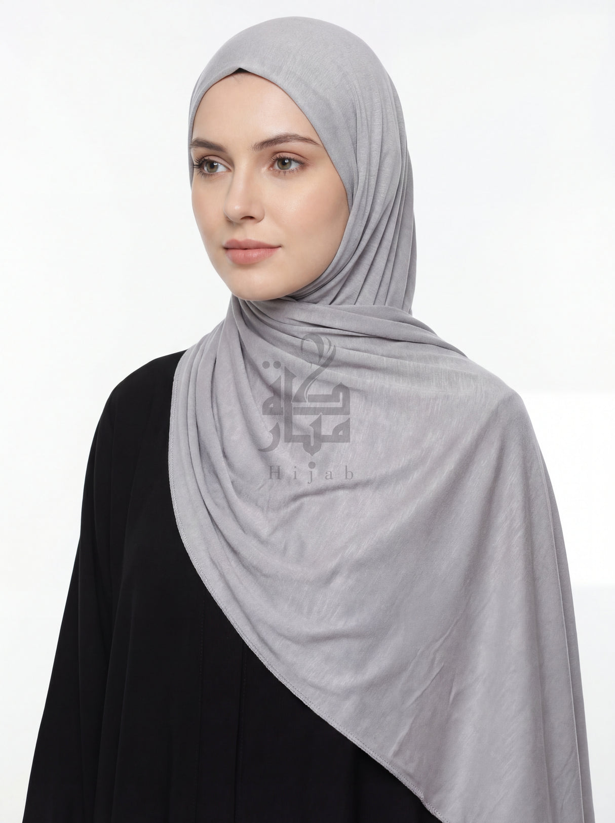 Cotton Jersey Plain Mubaraka Hijab