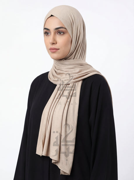 Cotton Jersey Plain Mubaraka Hijab