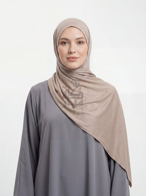 Cotton Jersey Plain Mubaraka Hijab