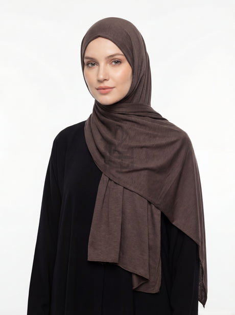 Cotton Jersey Plain Mubaraka Hijab