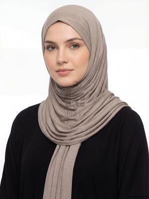 Cotton Jersey Plain Mubaraka Hijab