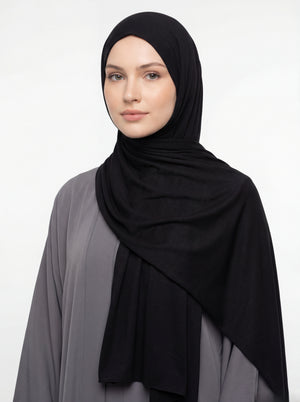 Cotton Jersey Plain Mubaraka Hijab