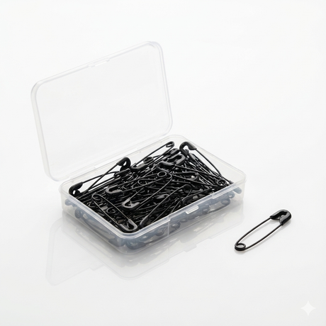 Small Black Safety Pin Mubaraka Hijab