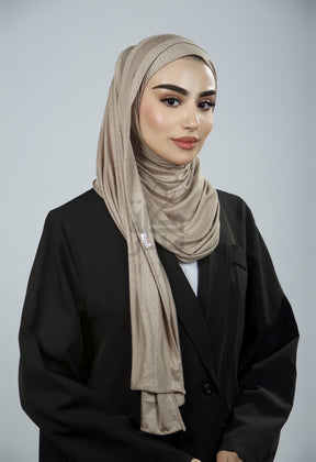 Jacquard Block Printed Hijab - Mubaraka Hijab