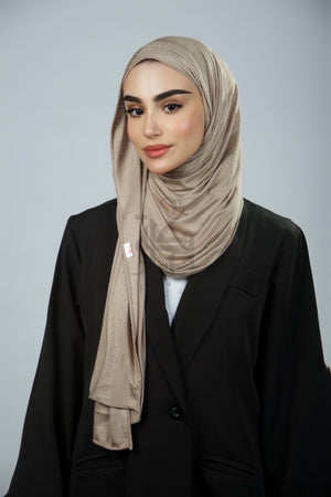 Jacquard Block Printed Hijab - Mubaraka Hijab