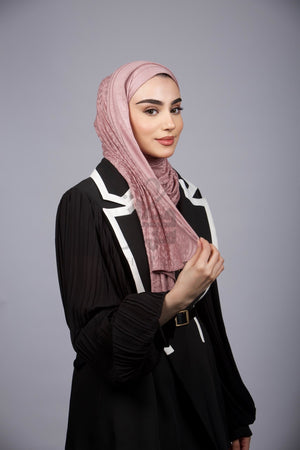 Jacquard Tiger Print Hijab - Mubaraka Hijab