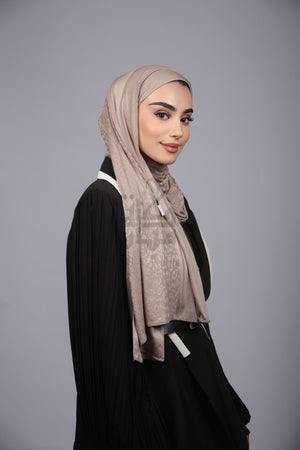 Jacquard Tiger Print Hijab - Mubaraka Hijab