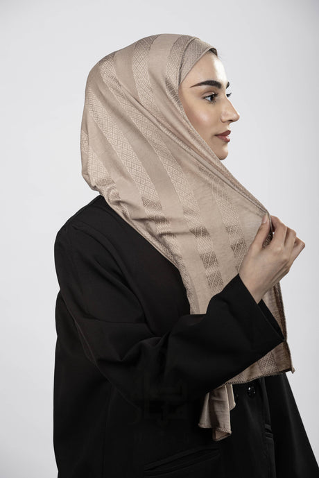 Jacquard Block Printed Mubaraka Hijab
