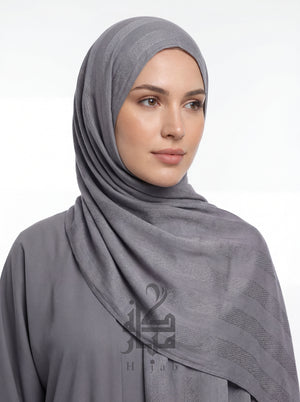 Jacquard Block Printed Hijab Mubaraka Hijab