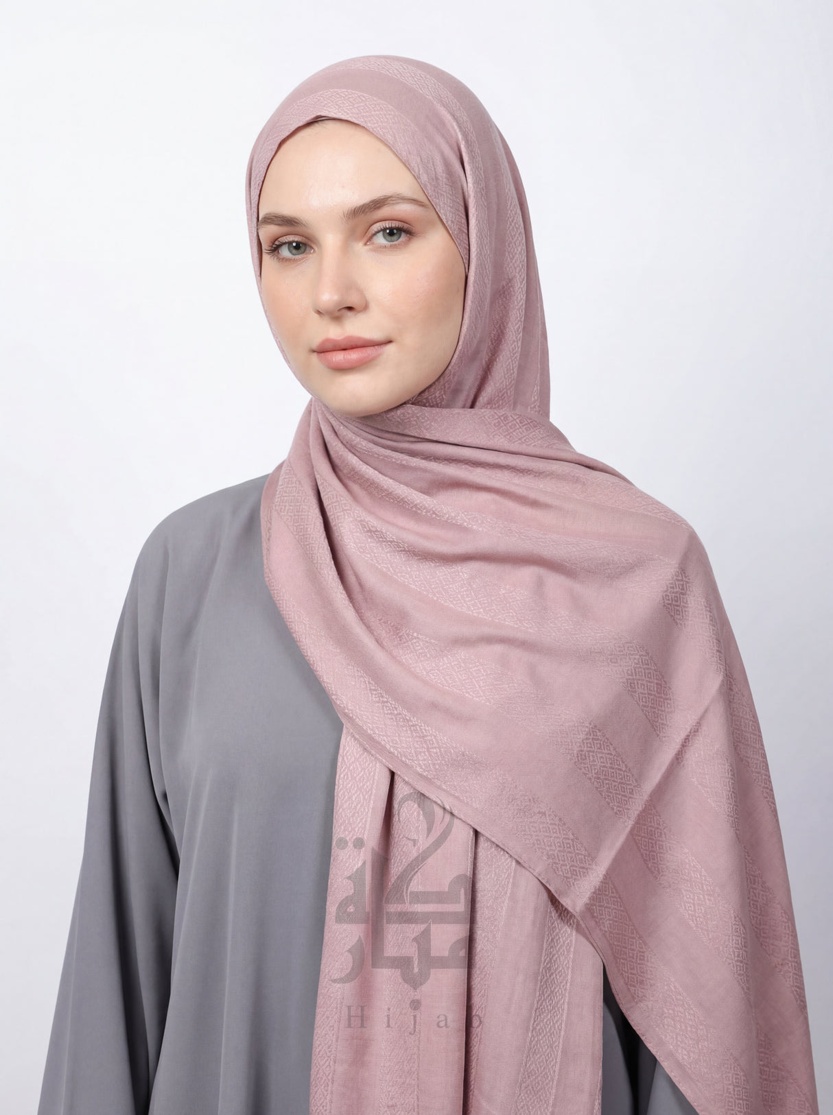 Jacquard Block Printed Hijab Mubaraka Hijab