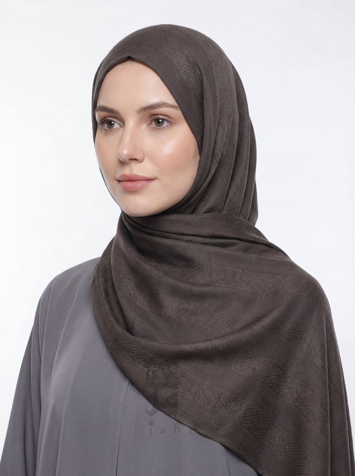 Jacquard Block Printed Hijab Mubaraka Hijab