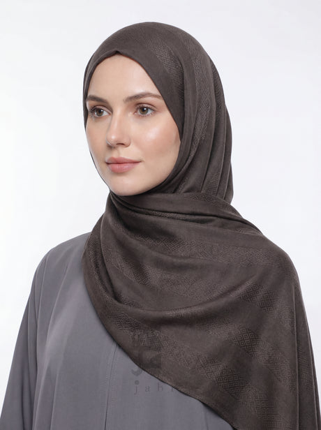 Jacquard Block Printed Hijab Mubaraka Hijab