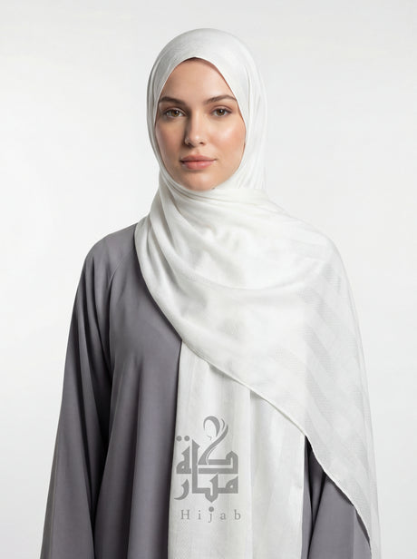 Jacquard Block Printed Hijab Mubaraka Hijab