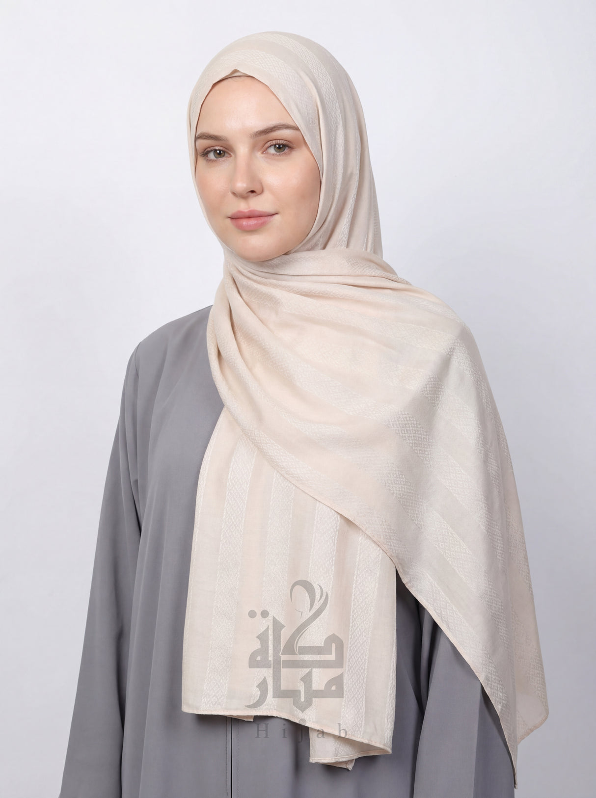 Jacquard Block Printed Hijab Mubaraka Hijab