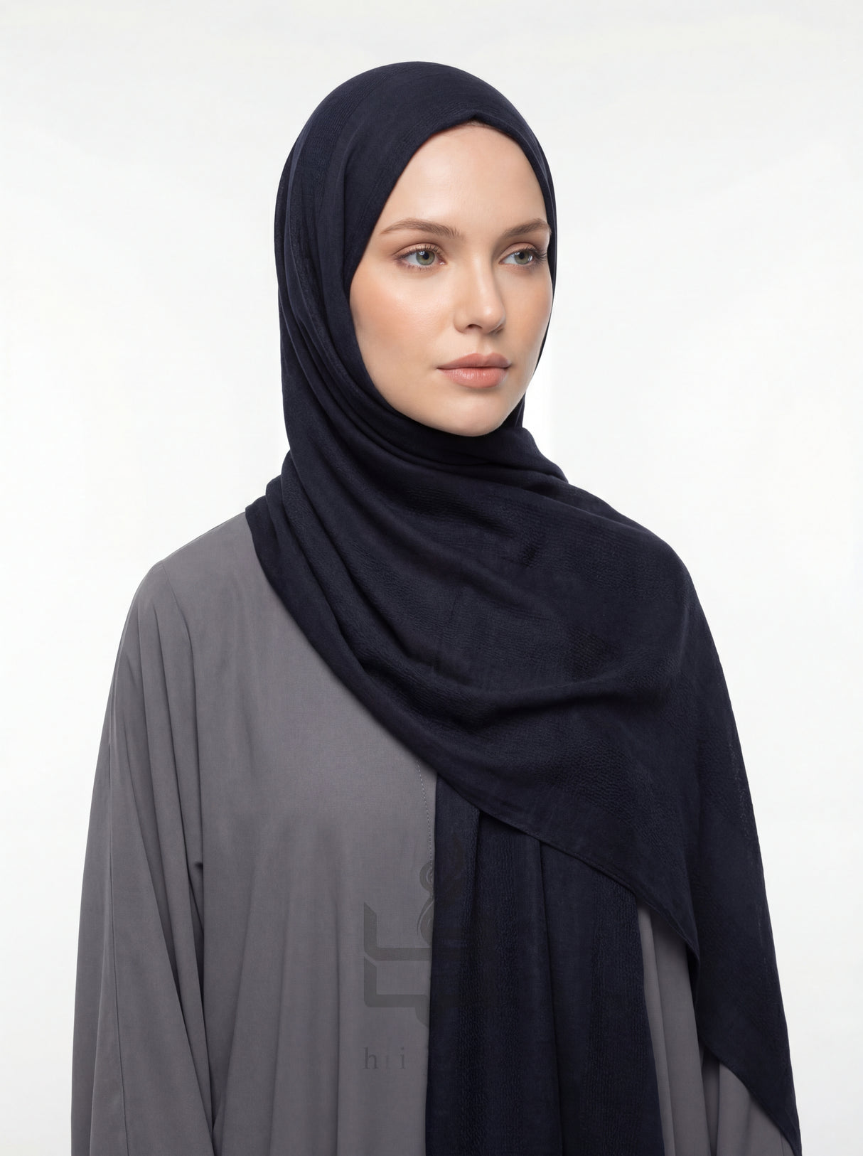 Jacquard Wave Print Hijab Mubaraka Hijab