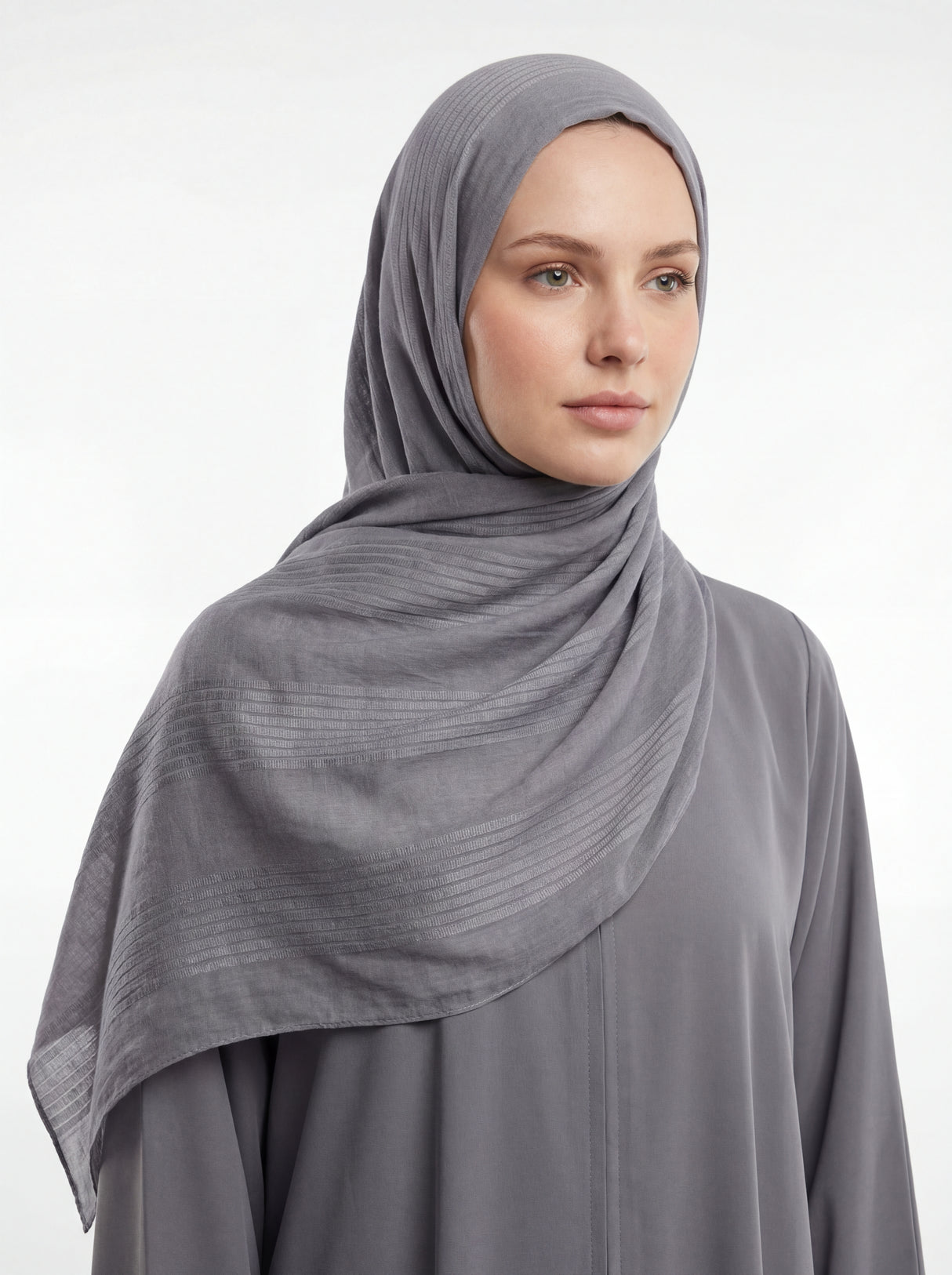 Jacquard Stripe Design Hijab Mubaraka Hijab