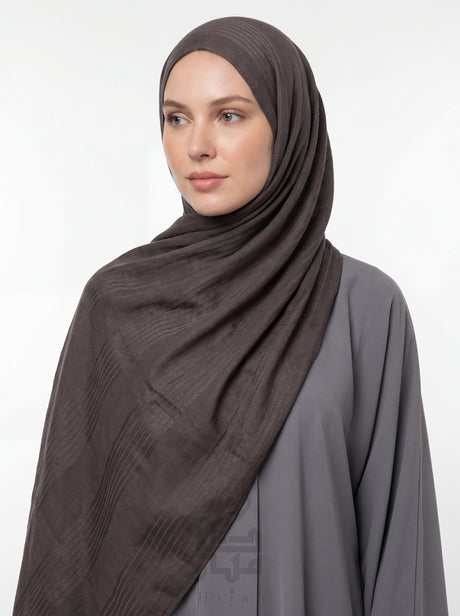 Jacquard Stripe Design Hijab Mubaraka Hijab