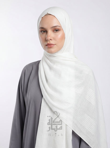 Jacquard Stripe Design Hijab Mubaraka Hijab