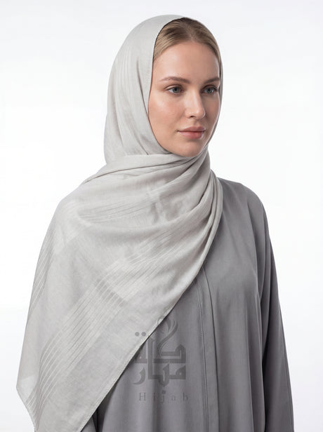 Jacquard Stripe Design Hijab Mubaraka Hijab