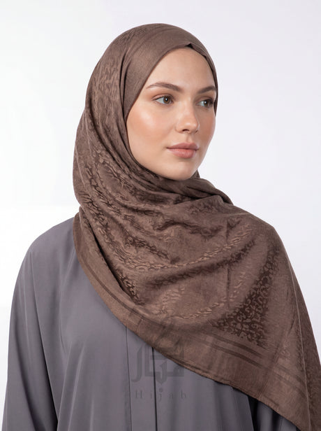 Jacquard Tiger Print Hijab Mubaraka Hijab