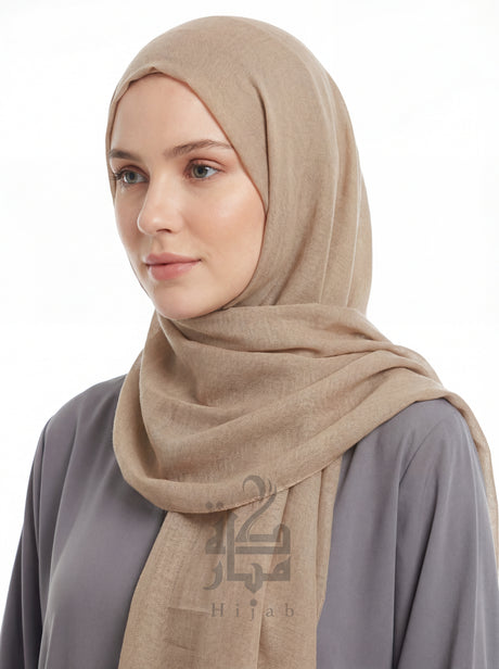 Linen One Tone Hijab Mubaraka Hijab