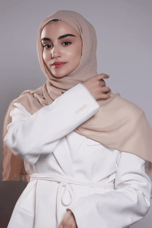 Chiffon Korea Plain Mubaraka Hijab