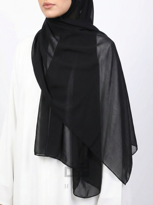 Chiffon Korea Plain Mubaraka Hijab