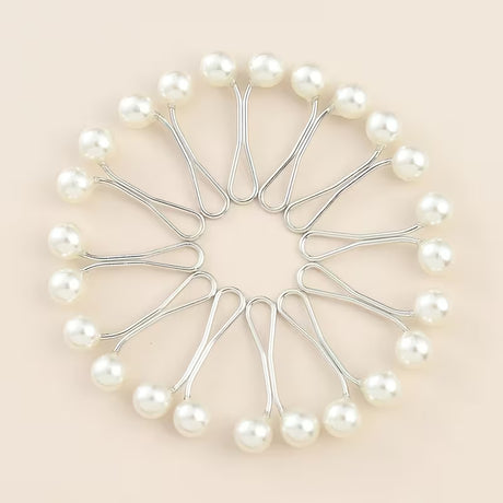 Pearl Hijab Scarf Clips Pin Mubaraka Hijab